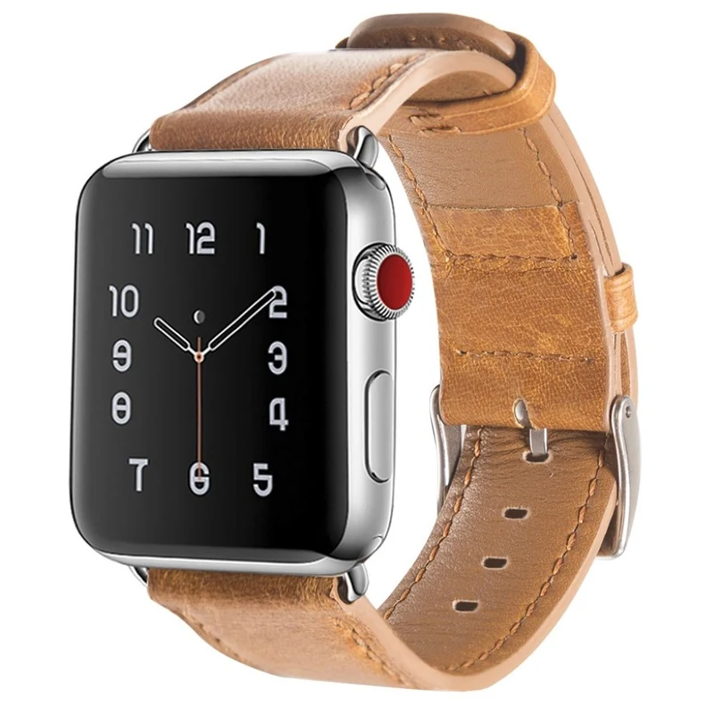 Cool Apple Watch Series 5 44mm Echtes Leder armband