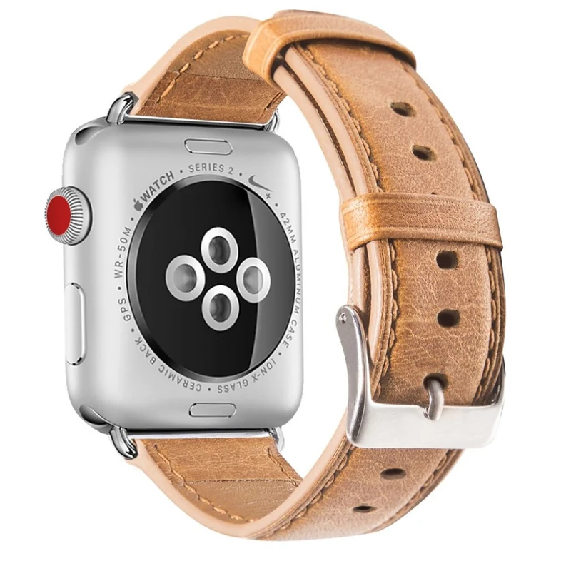 Cool Apple Watch Series 5 44mm Echtes Leder armband