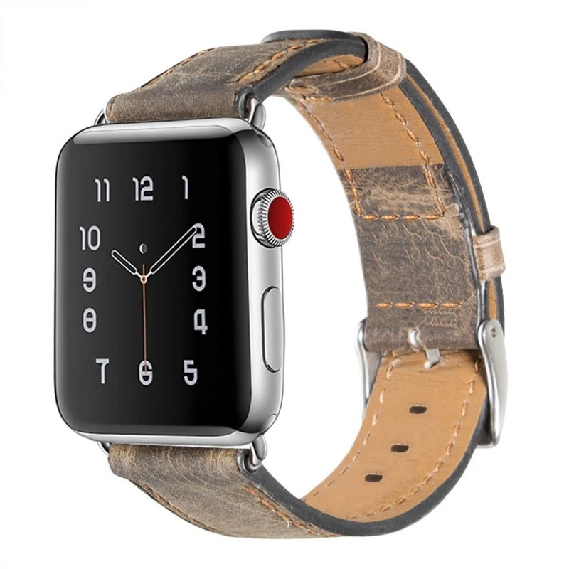 Cool Apple Watch Series 5 44mm Echtes Leder armband