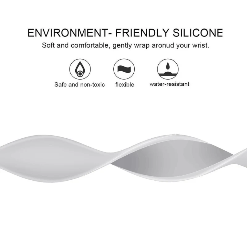 Auffallend angenehm Universell Apple Silikon / TPU armband - Größe: L