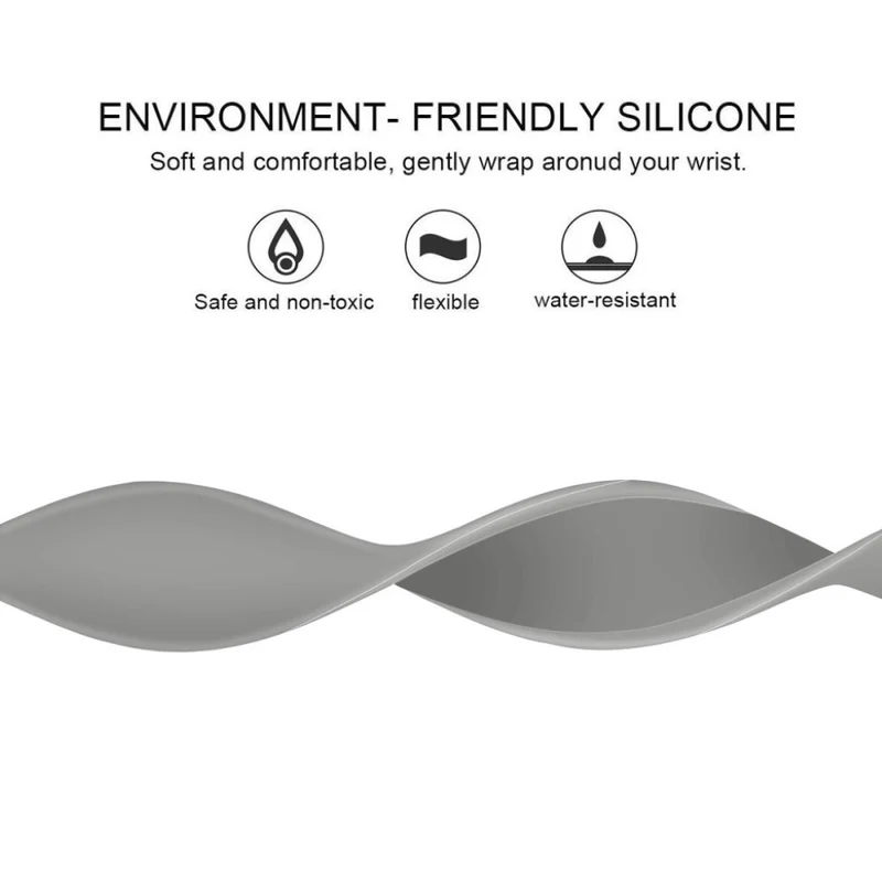 Auffallend angenehm Universell Apple Silikon / TPU armband - Größe: L
