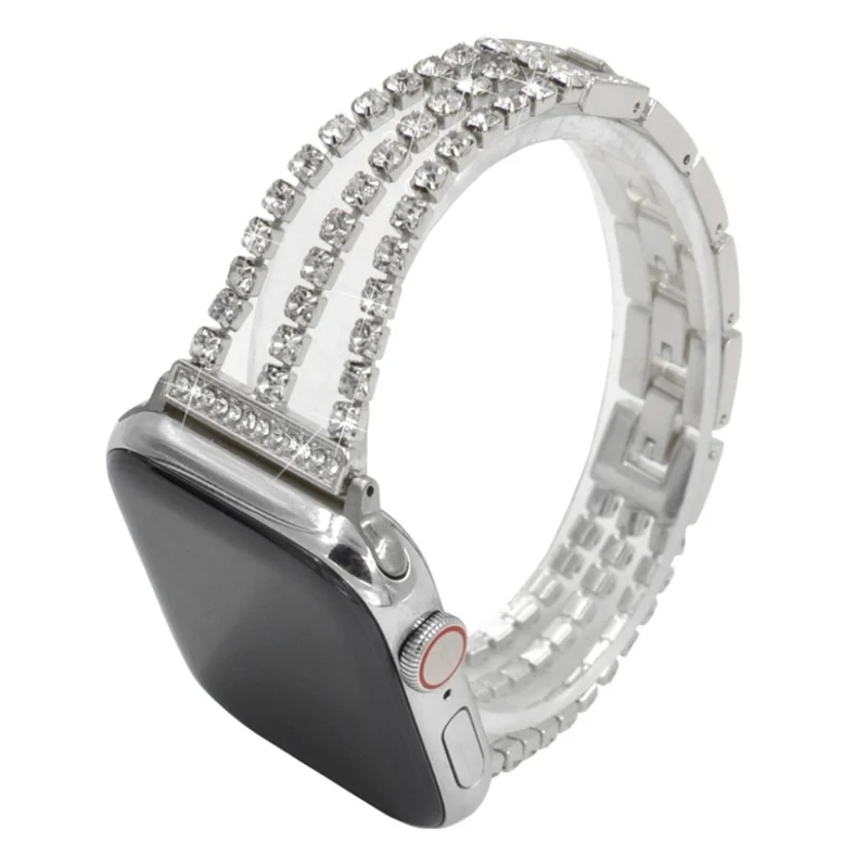 Zeitlos Apple Watch Series 5 40mm Metall und Strass armband