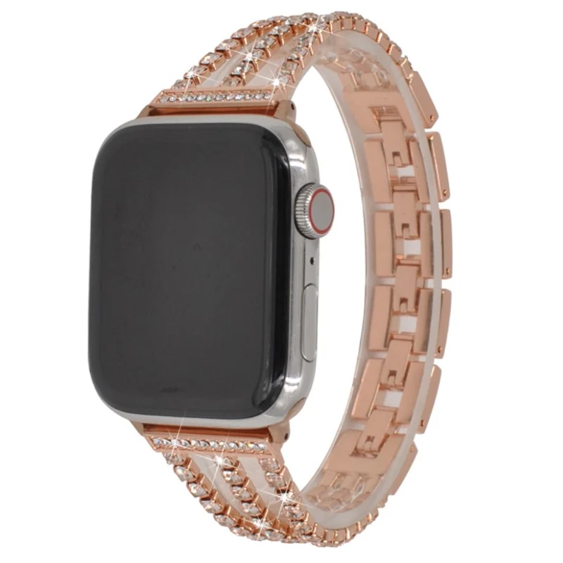 Zeitlos Apple Watch Series 5 40mm Metall und Strass armband