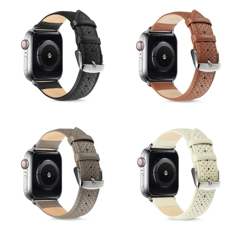 Bequem Apple Watch Series 5 40mm Echtes Leder armband