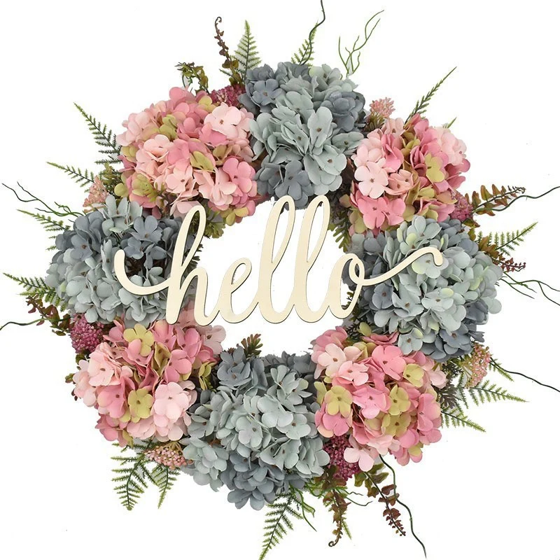 Blumiger Willkommenskranz
