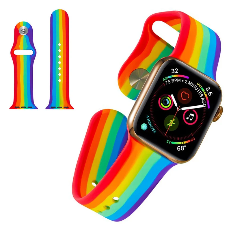 Modisch Apple Watch Series 5 44mm Silikon / TPU armband