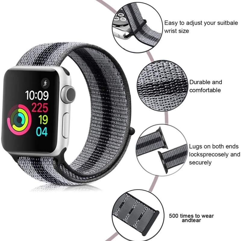 Mega zäh Apple Watch Series 5 44mm Textil / Nylon armband