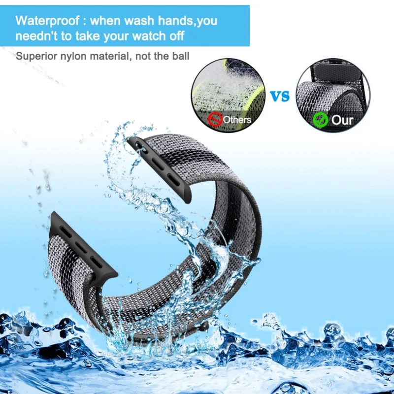 Mega zäh Apple Watch Series 5 44mm Textil / Nylon armband
