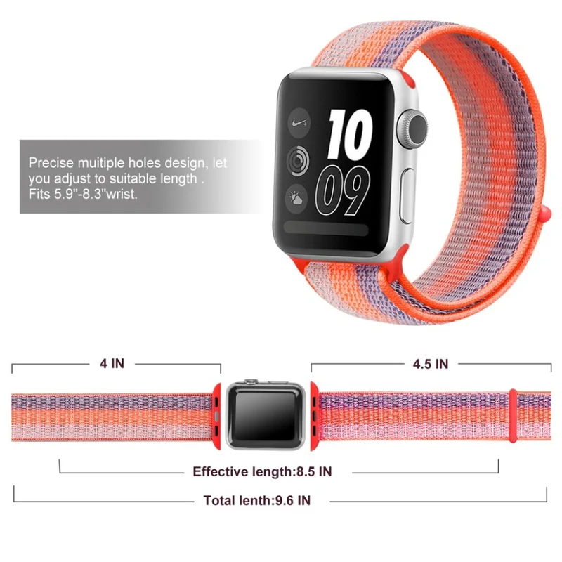 Mega zäh Apple Watch Series 5 44mm Textil / Nylon armband