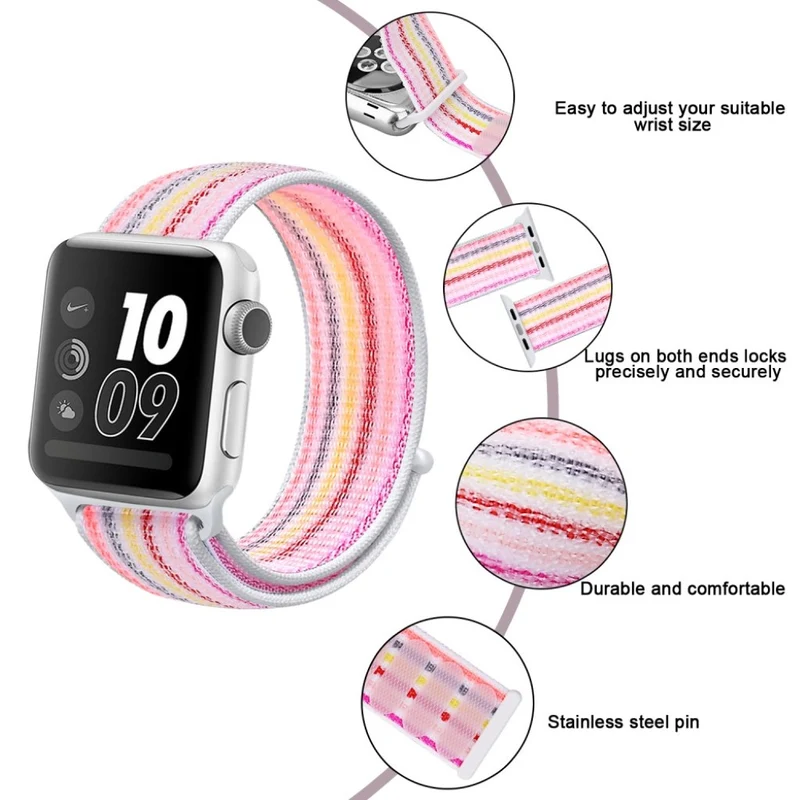 Mega zäh Apple Watch Series 5 44mm Textil / Nylon armband