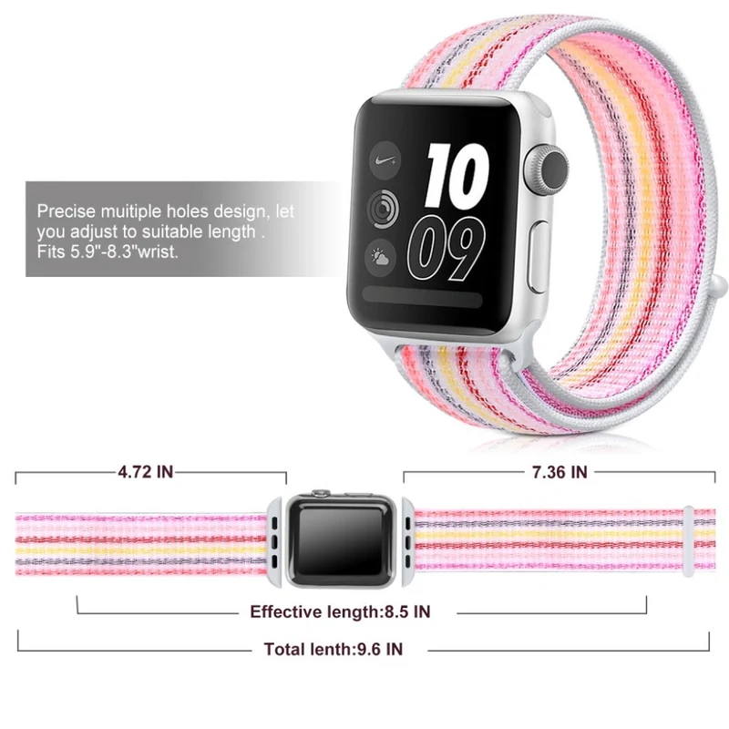 Mega zäh Apple Watch Series 5 44mm Textil / Nylon armband