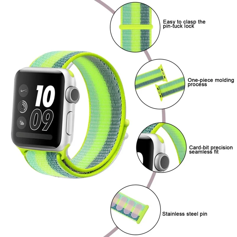 Mega zäh Apple Watch Series 5 44mm Textil / Nylon armband