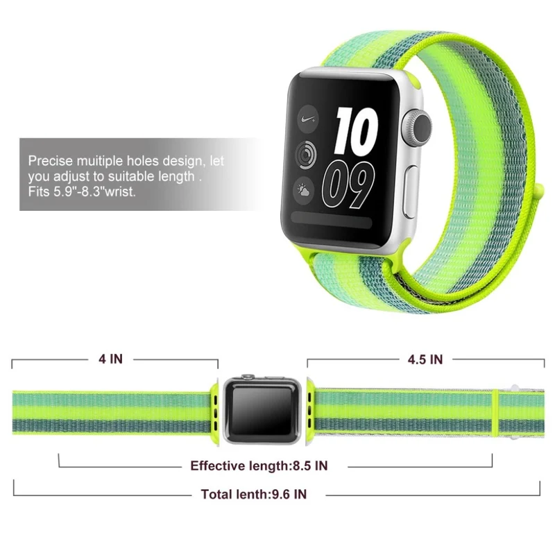 Mega zäh Apple Watch Series 5 44mm Textil / Nylon armband