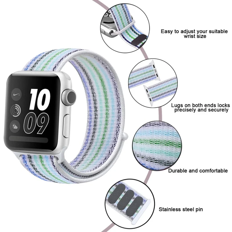 Mega zäh Apple Watch Series 5 44mm Textil / Nylon armband