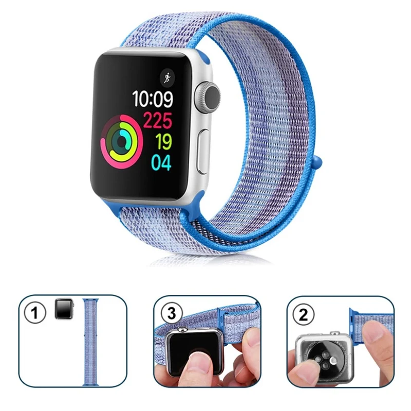 Mega zäh Apple Watch Series 5 44mm Textil / Nylon armband