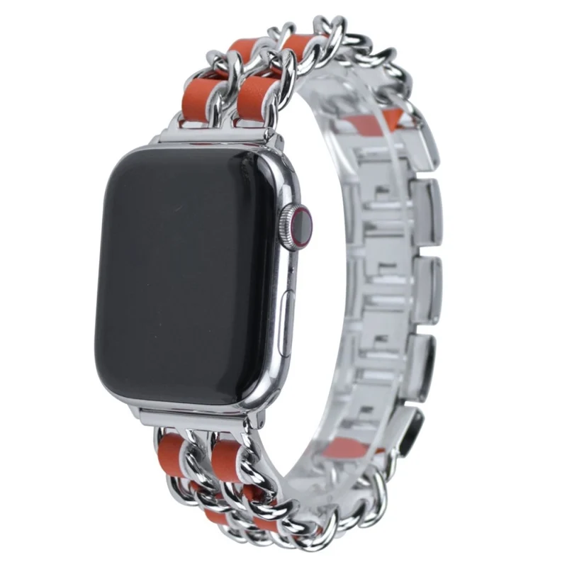 Apple Watch Series 5 44mm / Apple Watch 44mm Metall und Kunstleder armband