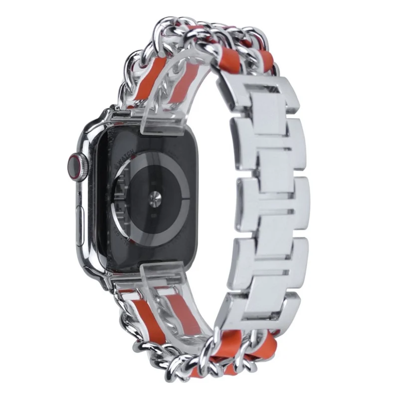 Apple Watch Series 5 44mm / Apple Watch 44mm Metall und Kunstleder armband