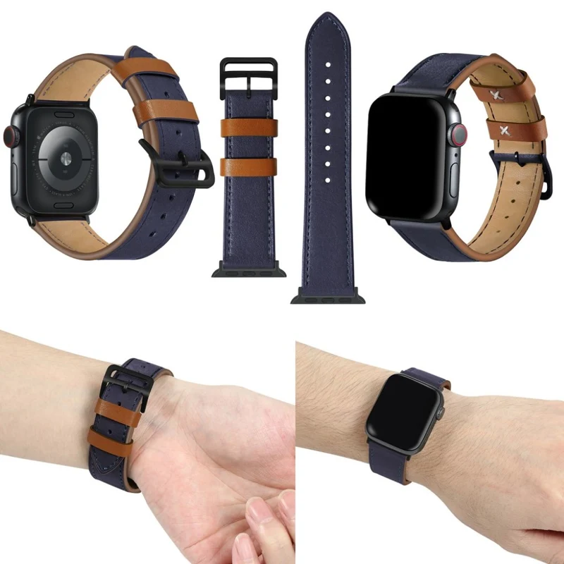 Apple Watch Series 5 44mm / Apple Watch 44mm Echtes Leder armband
