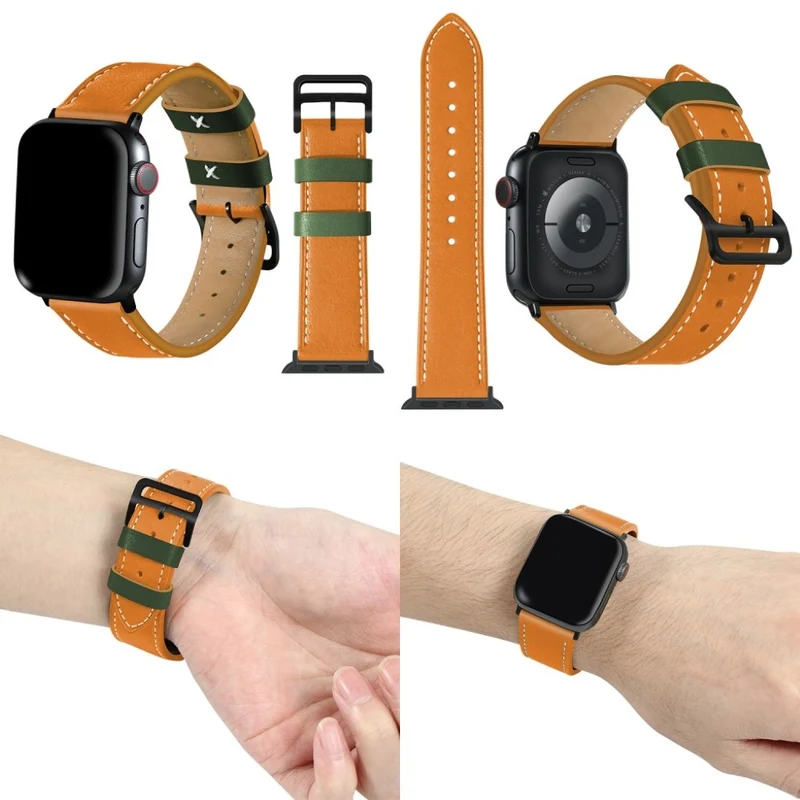 Apple Watch Series 5 44mm / Apple Watch 44mm Echtes Leder armband