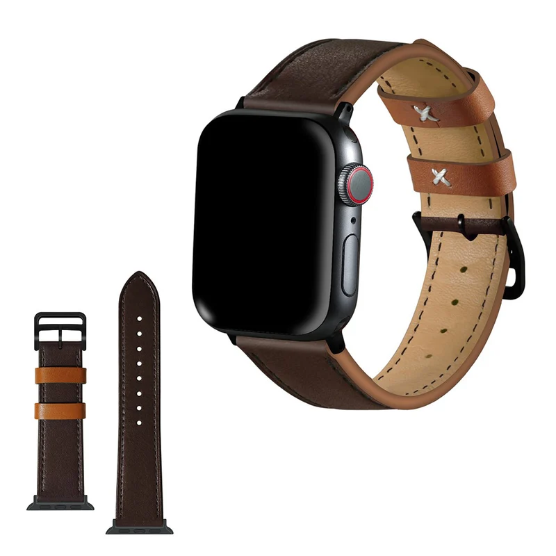 Apple Watch Series 5 44mm / Apple Watch 44mm Echtes Leder armband