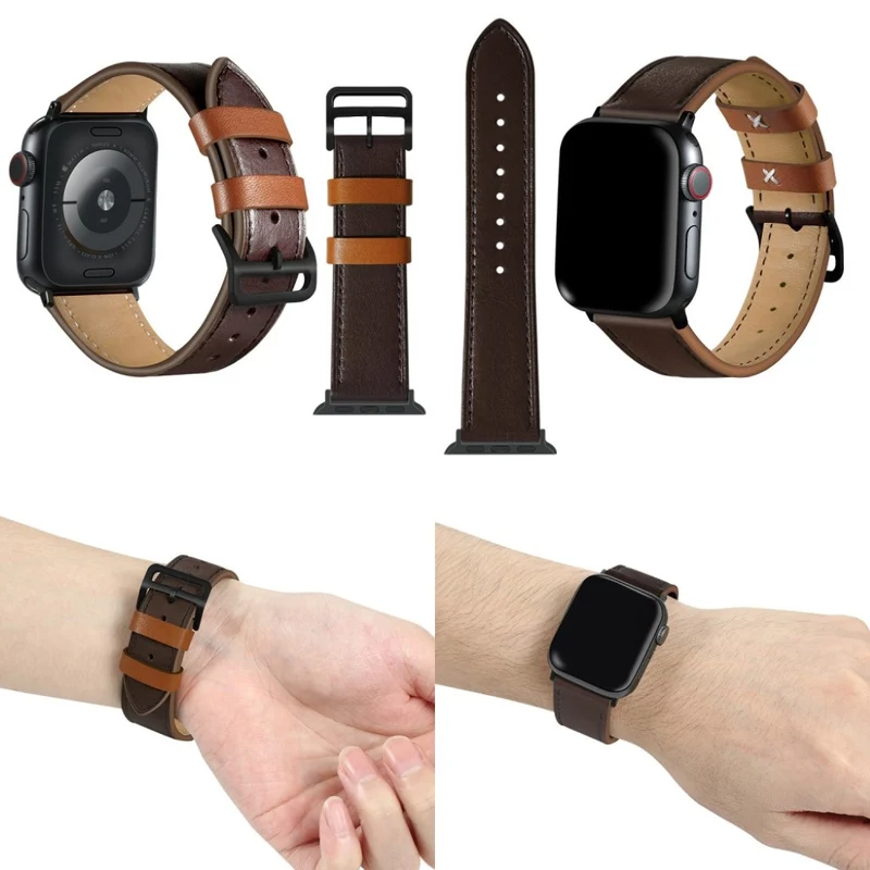Apple Watch Series 5 44mm / Apple Watch 44mm Echtes Leder armband