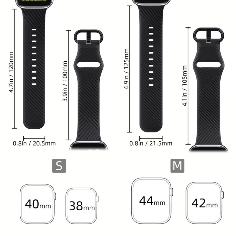 Robust Apple Watch Series 5 40mm Silikon / TPU armband