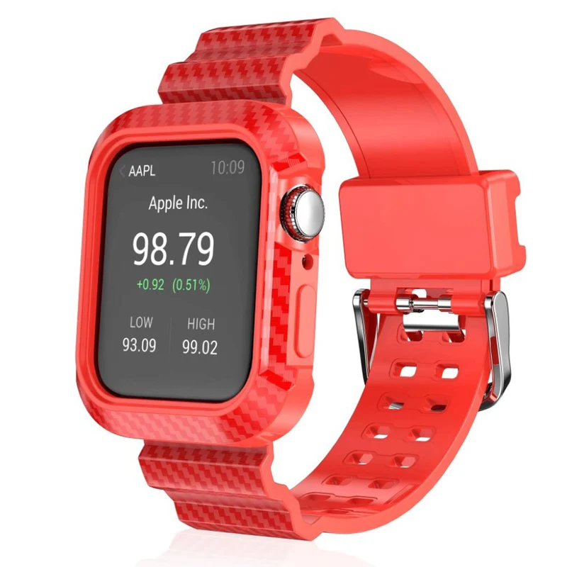 Modisch Apple Watch Series 4 44mm Silikon / TPU armband
