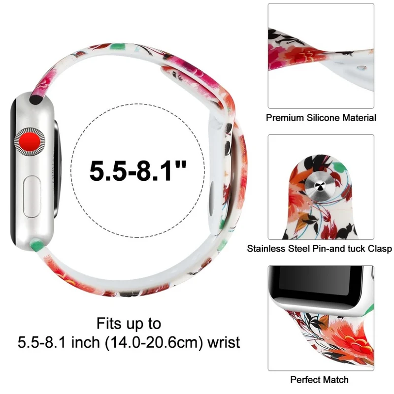 Megastark Apple Watch Series 4 44mm Silikon / TPU armband