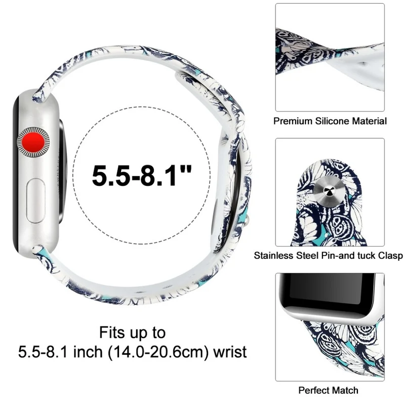 Megastark Apple Watch Series 4 44mm Silikon / TPU armband