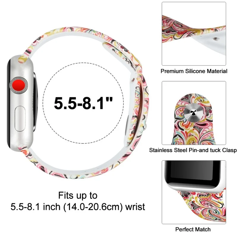 Megastark Apple Watch Series 4 44mm Silikon / TPU armband