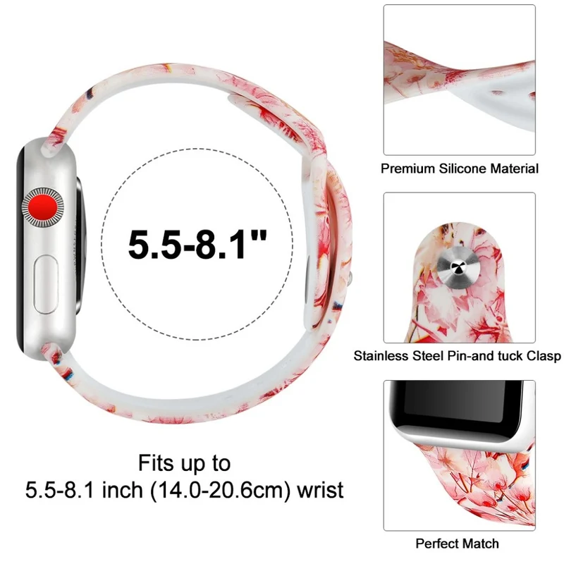 Megastark Apple Watch Series 4 44mm Silikon / TPU armband