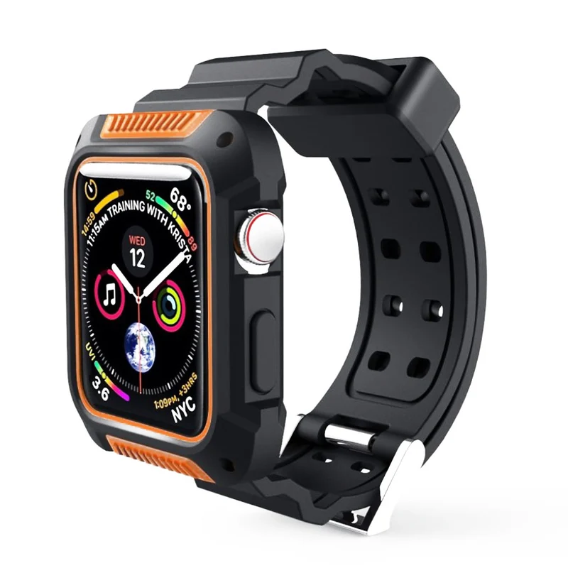 Super stark Apple Watch Series 4 44mm Silikon / TPU armband