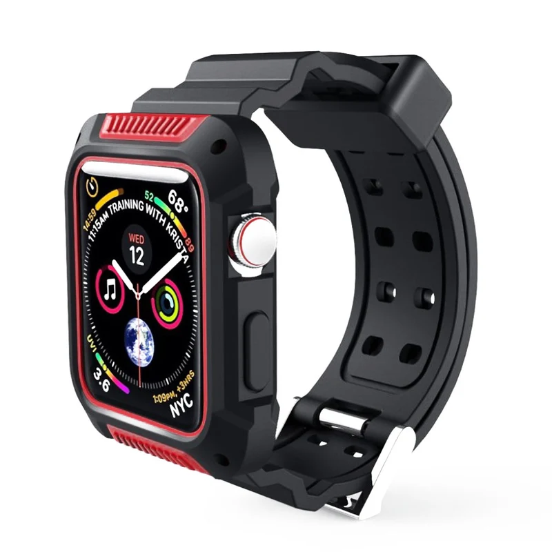 Super stark Apple Watch Series 4 44mm Silikon / TPU armband