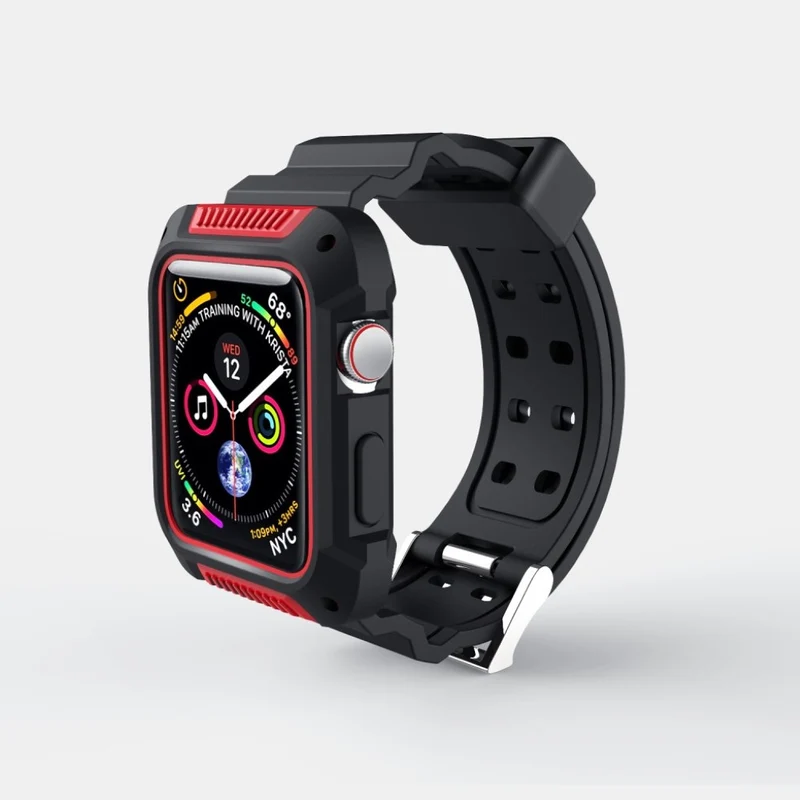 Super stark Apple Watch Series 4 44mm Silikon / TPU armband