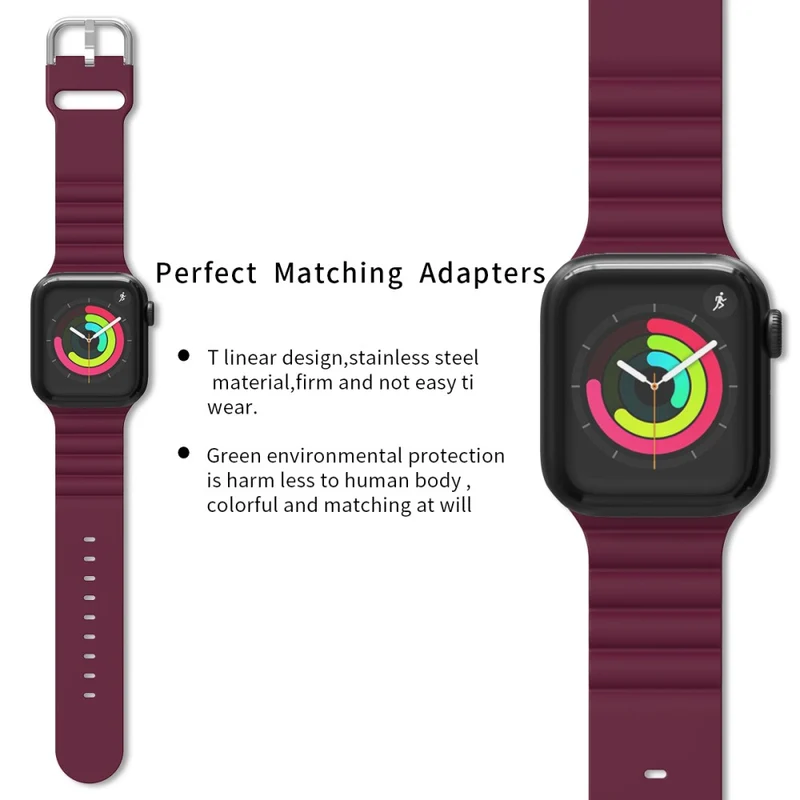 Sehr bequem Apple Watch Series 7 45mm Silikon / TPU armband