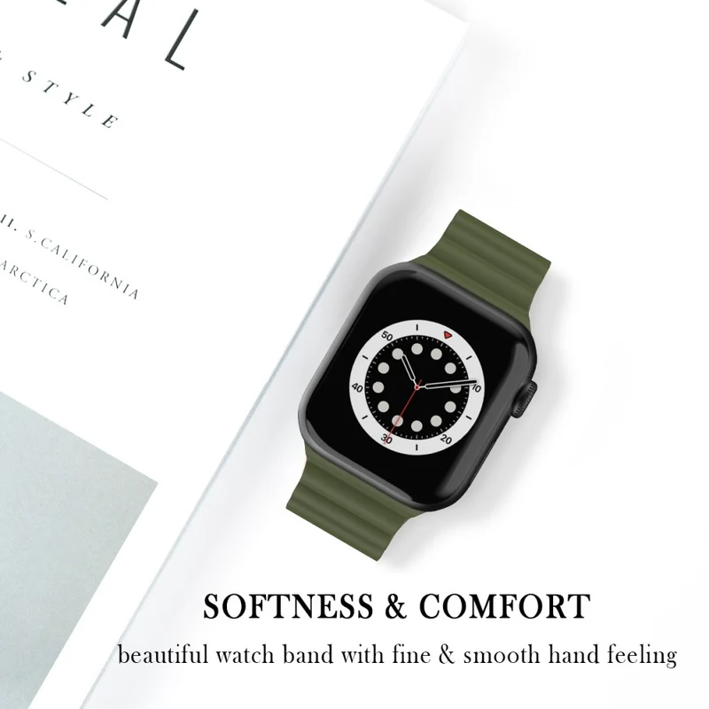 Sehr bequem Apple Watch Series 7 45mm Silikon / TPU armband