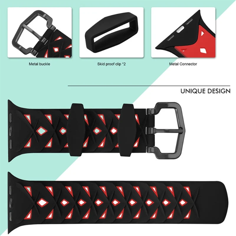 Exquisit Apple Watch Series 7 45mm Silikon / TPU armband
