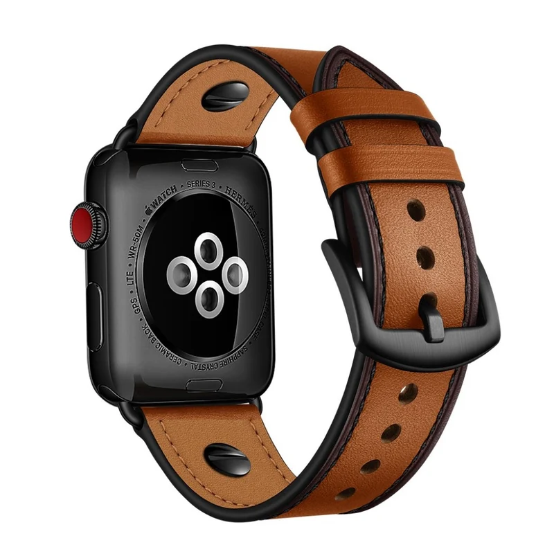 Super cool Apple Watch Series 5 44mm Echtes Leder armband