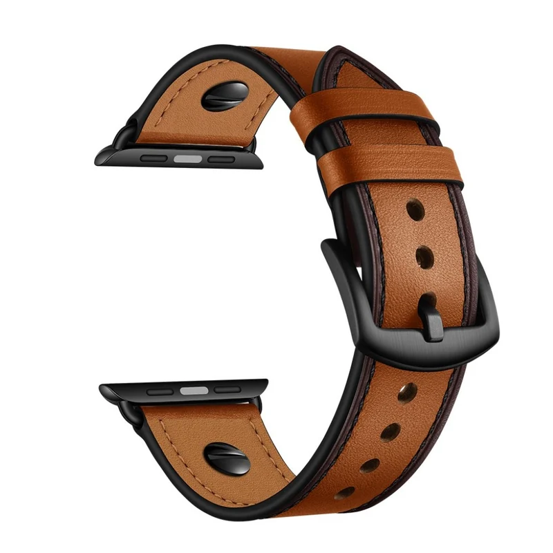 Super cool Apple Watch Series 5 44mm Echtes Leder armband