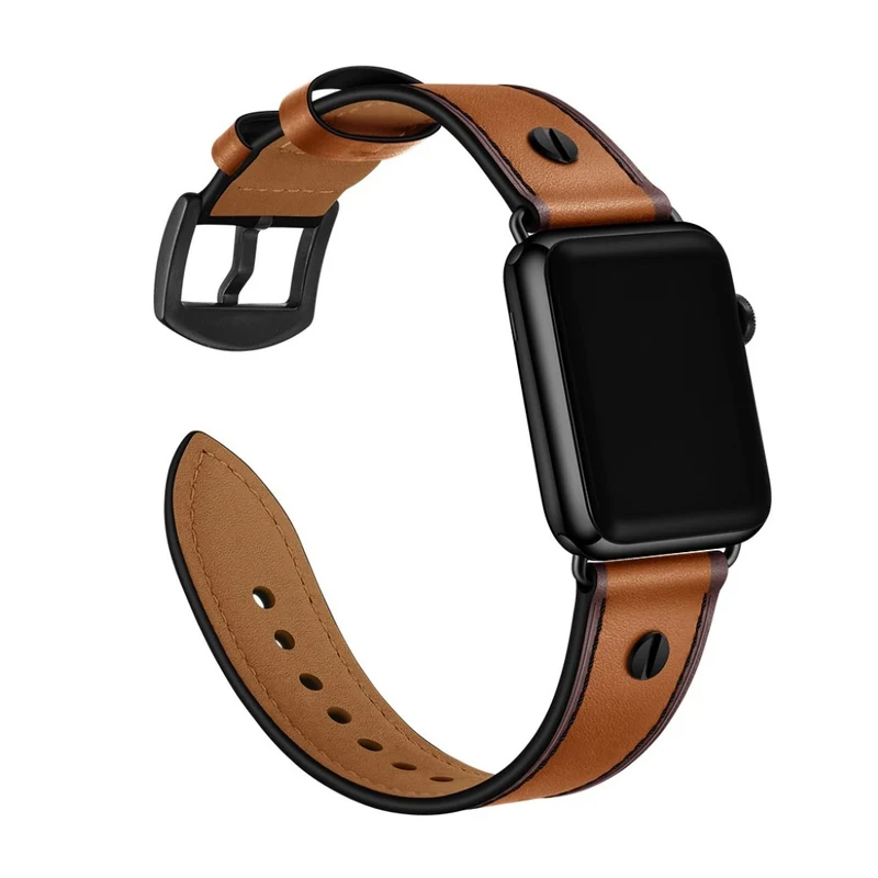 Super cool Apple Watch Series 5 44mm Echtes Leder armband
