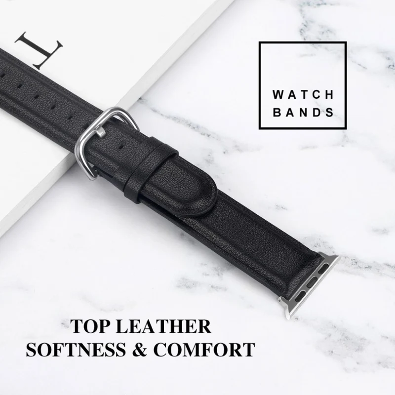 Super schön Apple Watch Series 5 44mm Echtes Leder armband