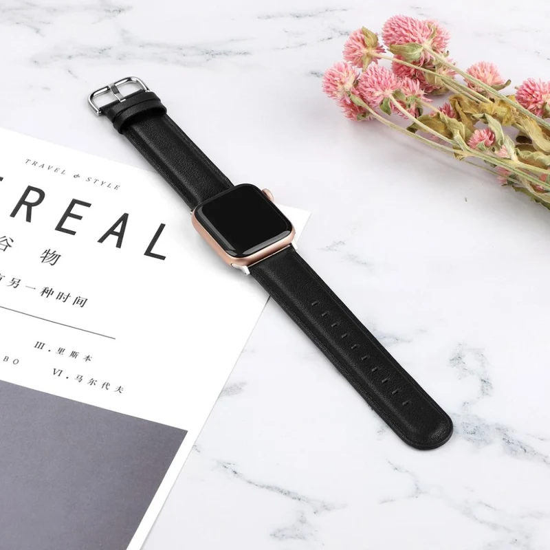 Super schön Apple Watch Series 5 44mm Echtes Leder armband
