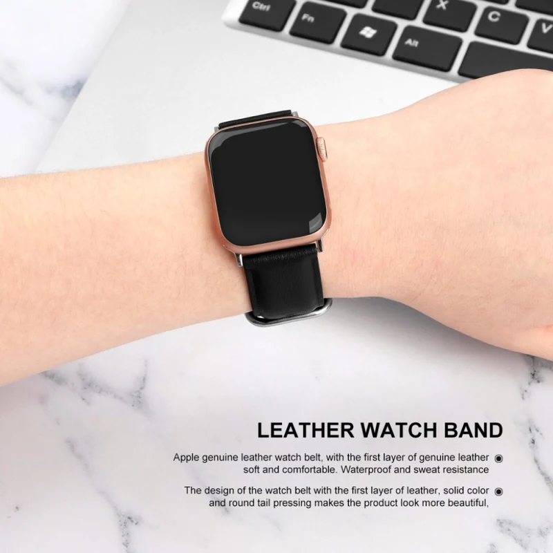 Super schön Apple Watch Series 5 44mm Echtes Leder armband