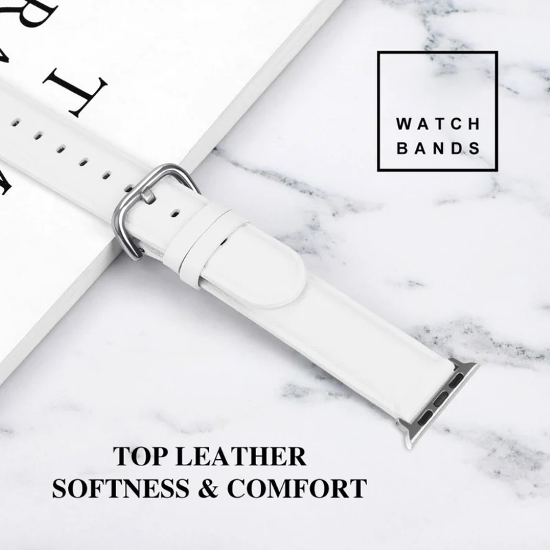 Super schön Apple Watch Series 5 44mm Echtes Leder armband