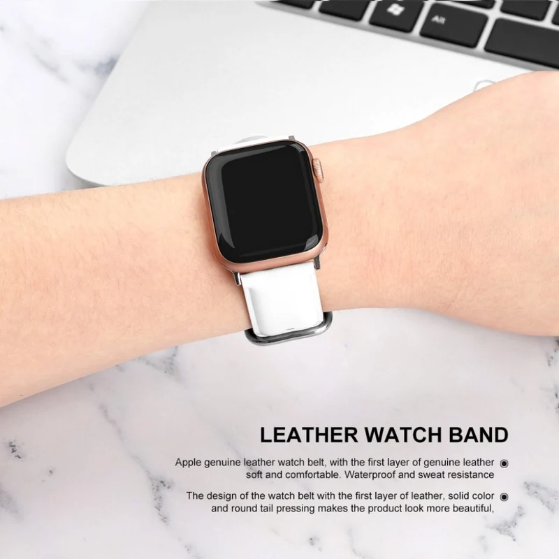 Super schön Apple Watch Series 5 44mm Echtes Leder armband