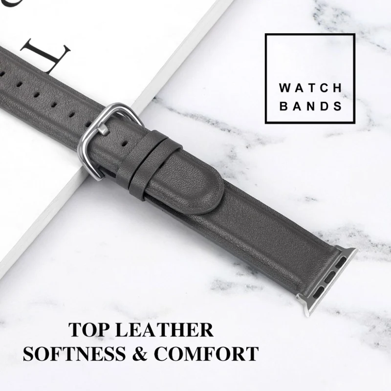 Super schön Apple Watch Series 5 44mm Echtes Leder armband