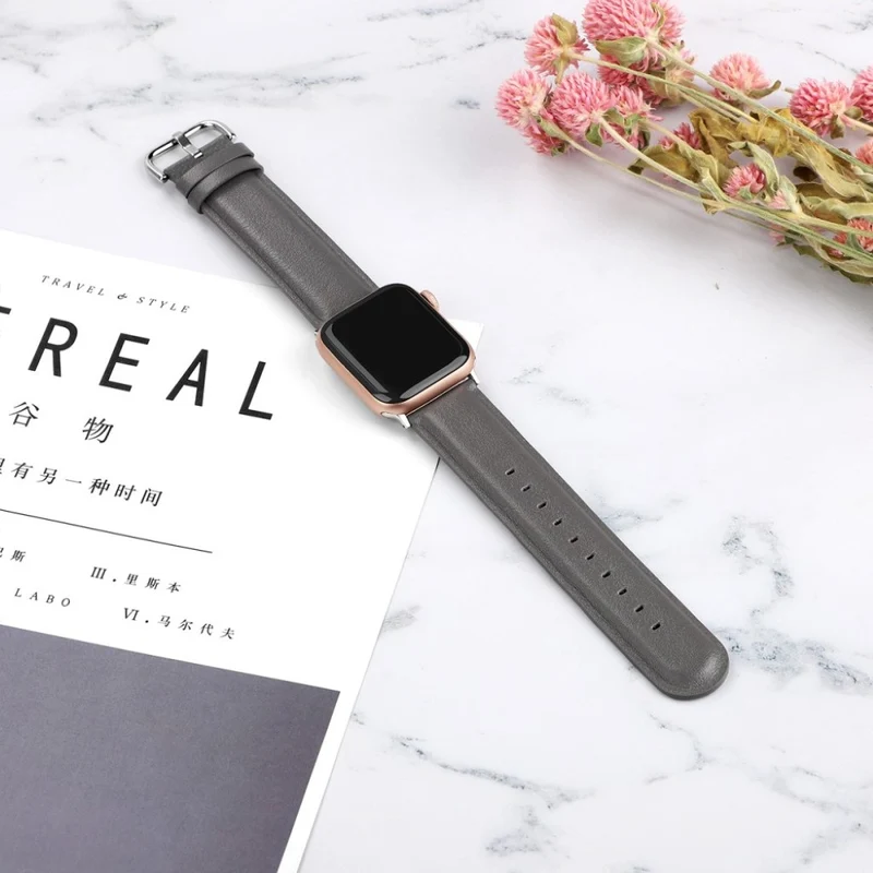 Super schön Apple Watch Series 5 44mm Echtes Leder armband