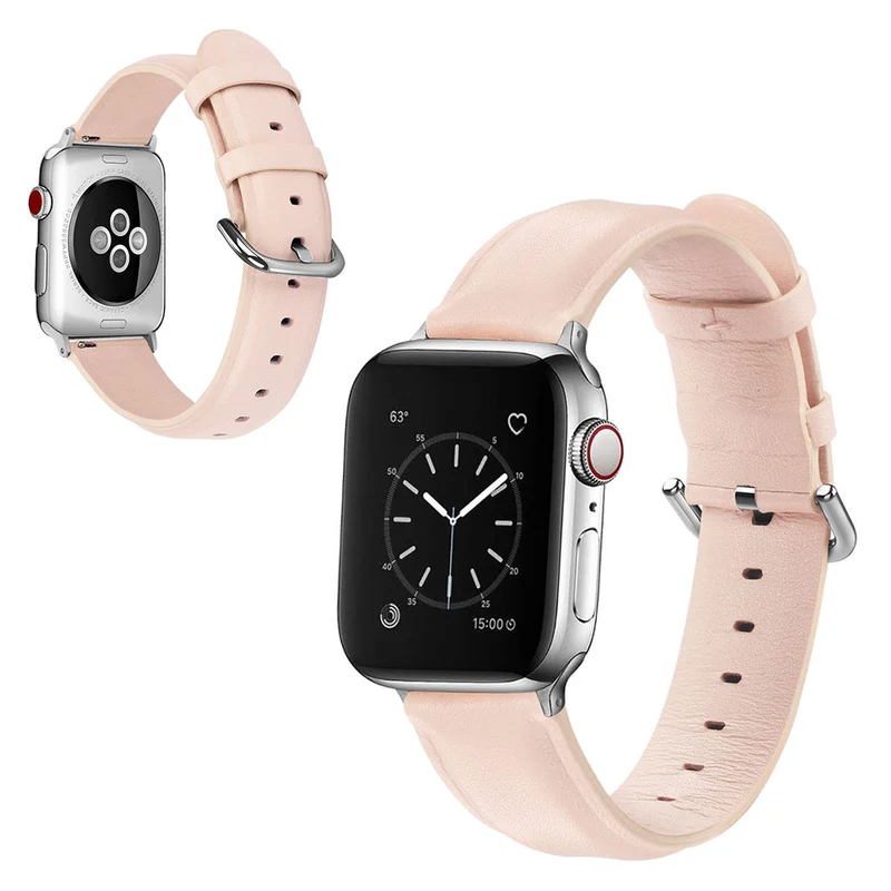 Super schön Apple Watch Series 5 44mm Echtes Leder armband
