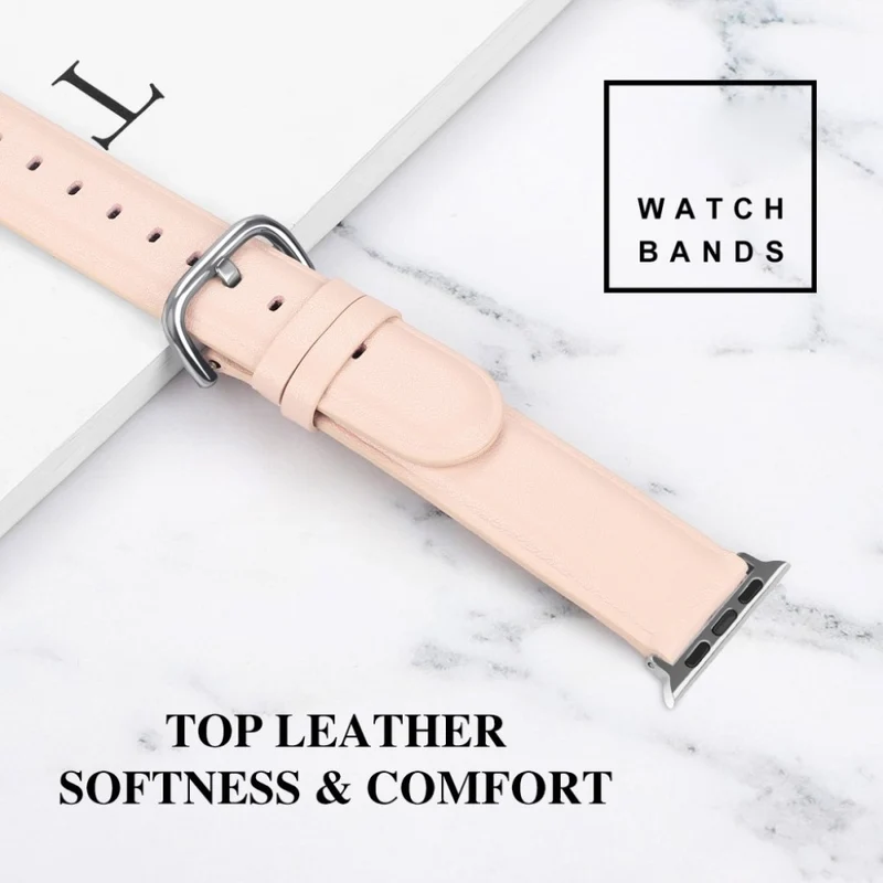 Super schön Apple Watch Series 5 44mm Echtes Leder armband
