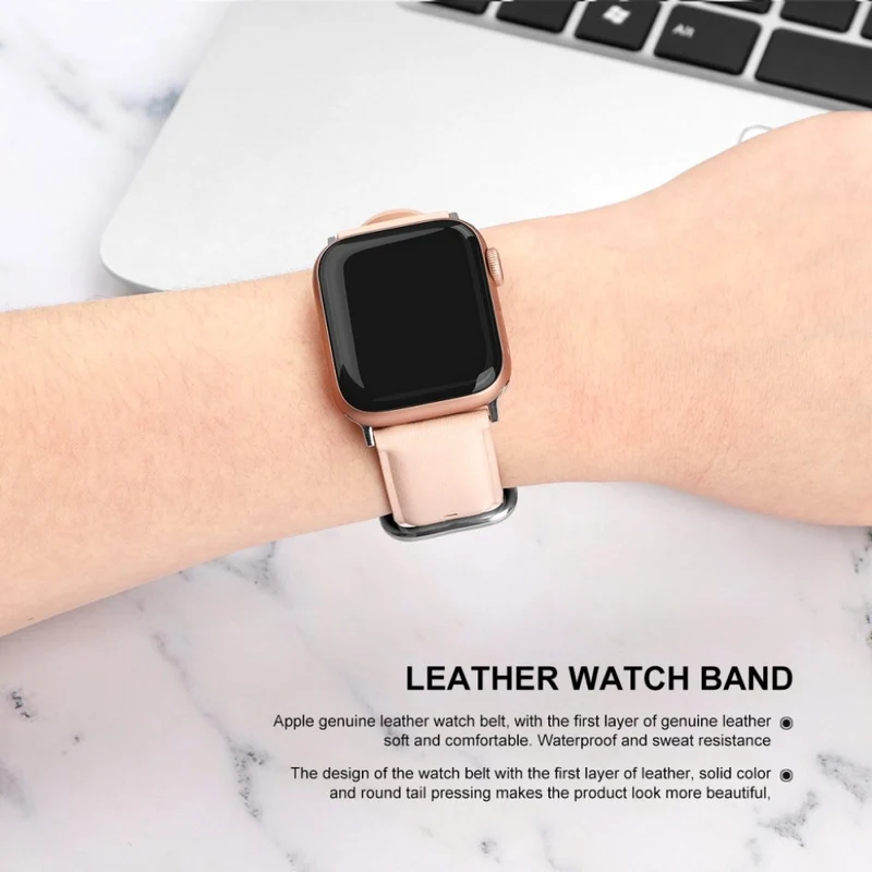 Super schön Apple Watch Series 5 44mm Echtes Leder armband